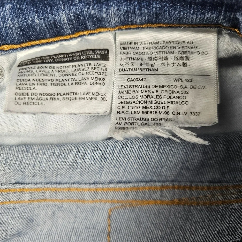 Levi's 505 Men's Straight Leg Regular Fit Jeans Light Wash W36 L30 90s Skater‎
